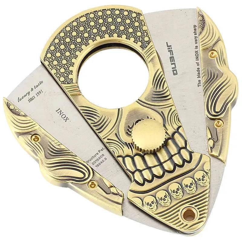 Stylish And Simple Stainless Steel Sharp Gothic  Cigar Cutter 