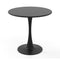 31.5 Inch Round Dining Table with Anti-Slip PP Ring-Black