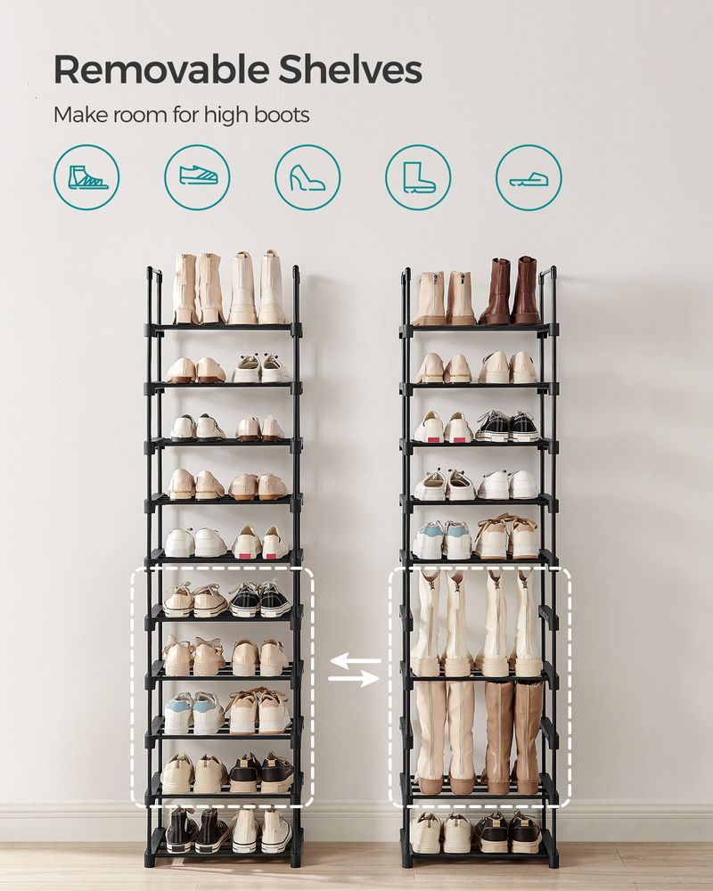 SONGMICS Metal Shoe Rack 
