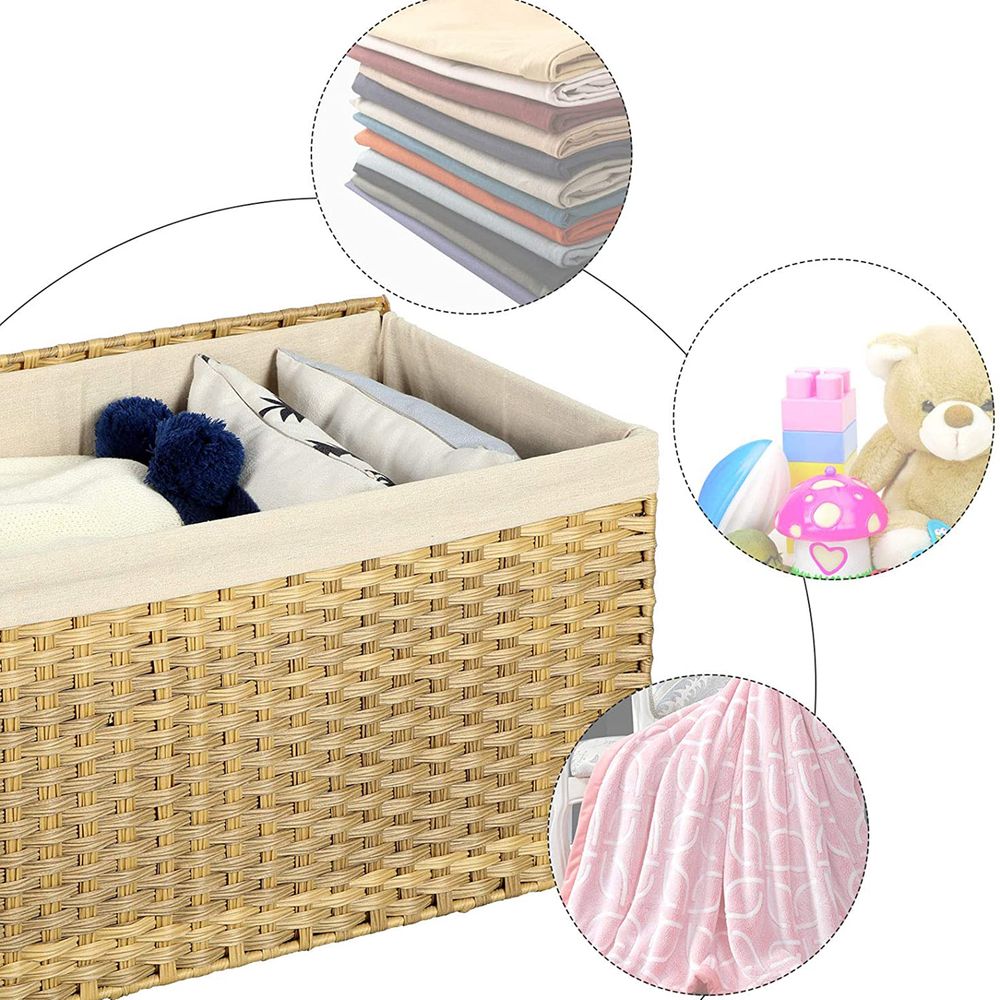 SONGMICS Storage Basket with Lid 