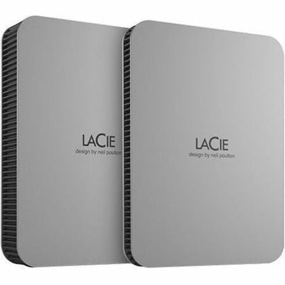 LaCie STLP2000400 2 TB Portable Hard Drive - External - Moon Silver 