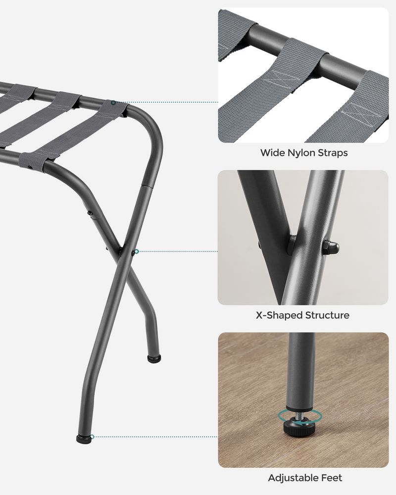 SONGMICS Folding Luggage Rack 