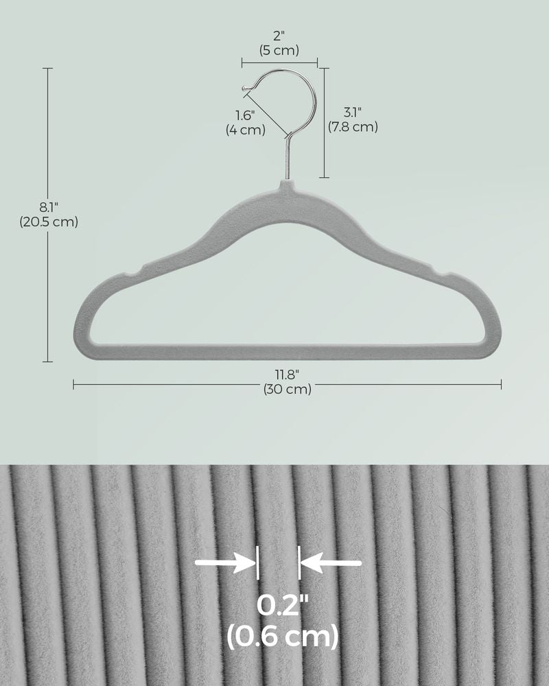 SONGMICS Kids Hangers for Closet 