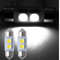 31MM LED Dome Reading & License Trunk Light – 12V White, 2-Pack