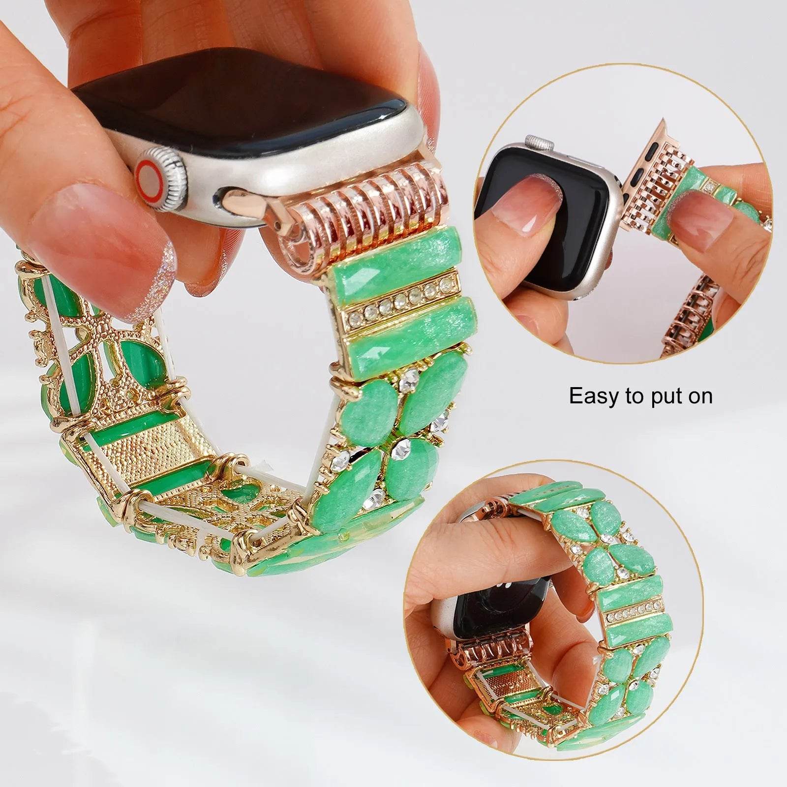 Strap Green Jewelry Watch Band Bracelet women 