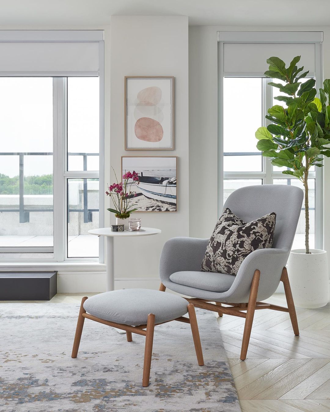 Mila Artificial Fiddle Leaf Potted Plant (Multiple Sizes) 