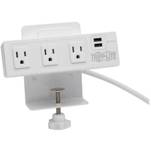 Tripp Lite by Eaton Protect It! TLP310USBCW 3-Outlet Surge Suppressor/Protector 