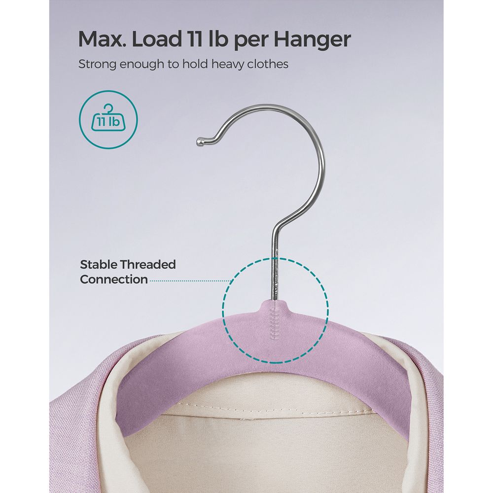 SONGMICS Velvet Hangers 