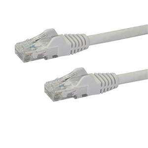 15ft CAT6 Ethernet Cable - White Snagless Gigabit - 100W PoE UTP 650MHz Category 6 Patch Cord UL Certified Wiring/TIA 
