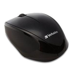 Verbatim Wireless Notebook Multi-Trac Blue LED Mouse - Black 
