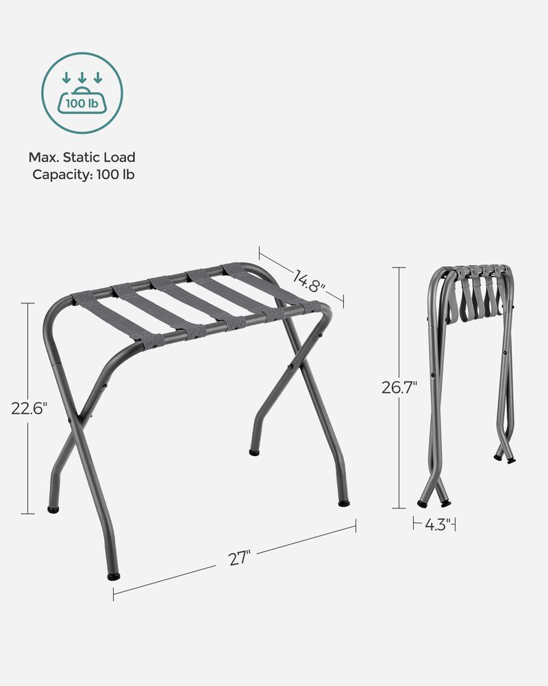 SONGMICS Folding Luggage Rack 