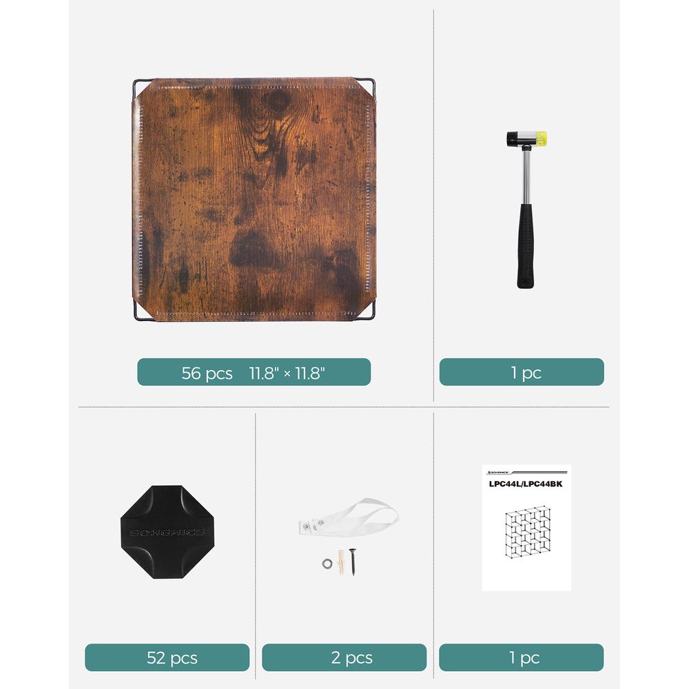 SONGMICS Cube Storage Organizer, Set of 16 