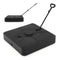 330 lbs Weighted Cantilever Umbrella Base with Wheels and Retractable Pull Rod