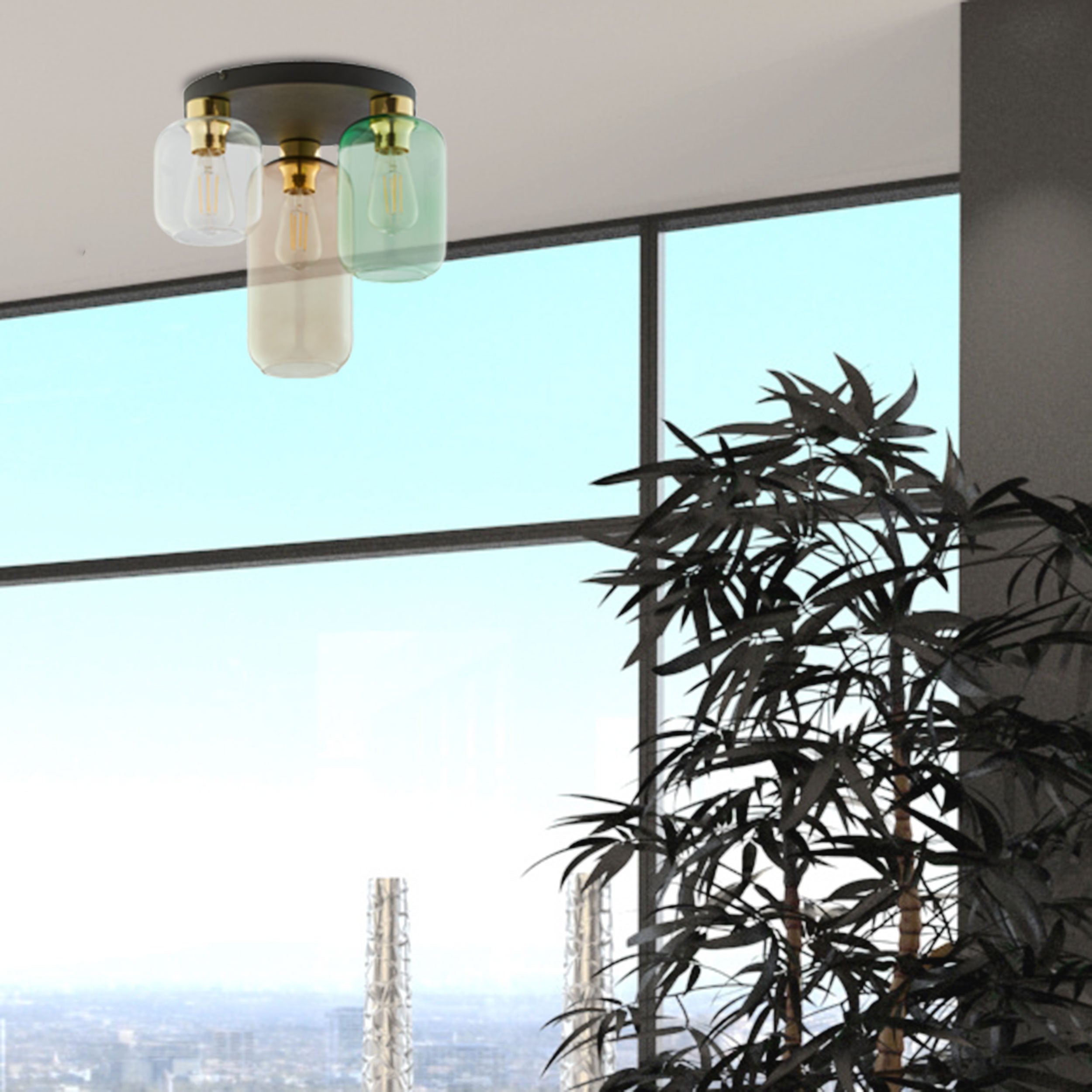 Marco Mid-Century Modern Flush Mount Light 3