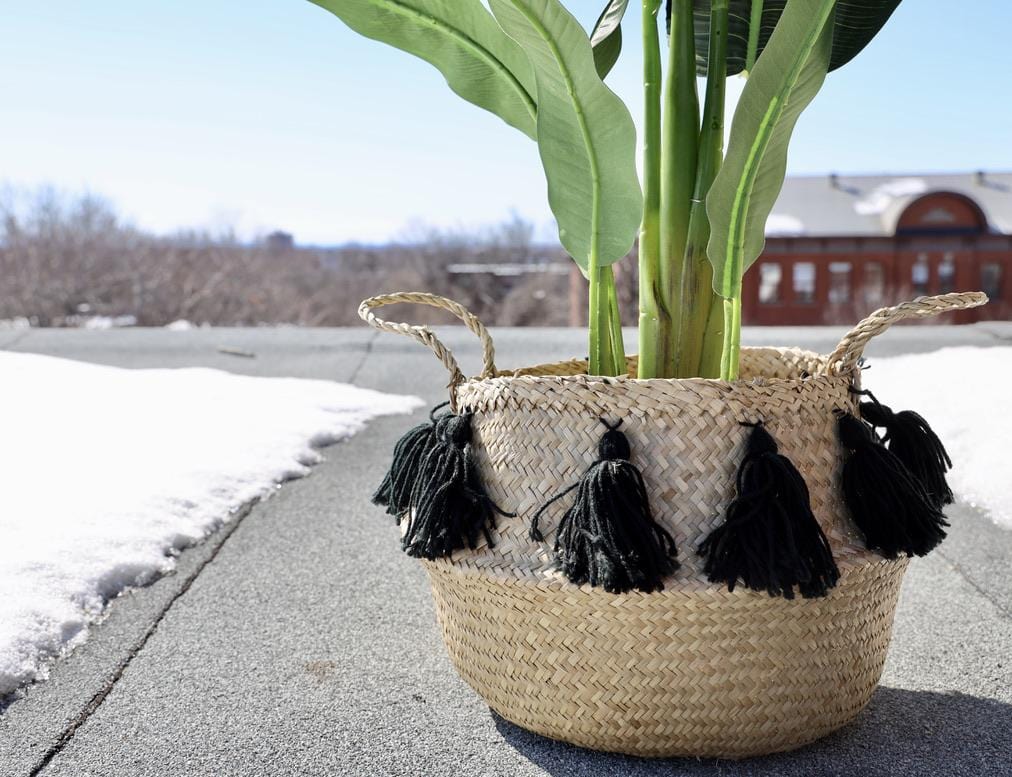 Vienna - Seagrass Basket With Black Tassel 