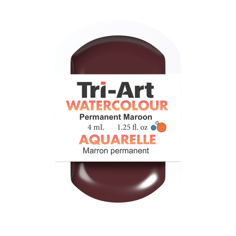 Tri-Art Water Colours - Permanent Maroon 