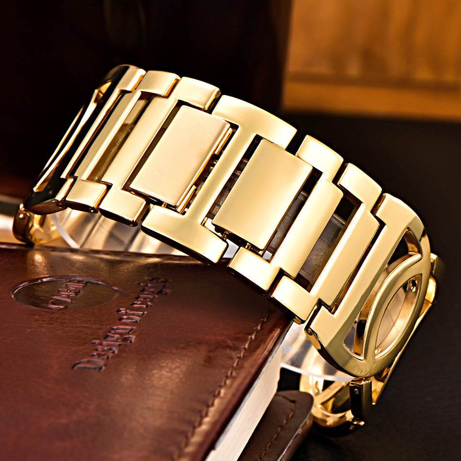 Stainless steel bracelet watch for ladies 