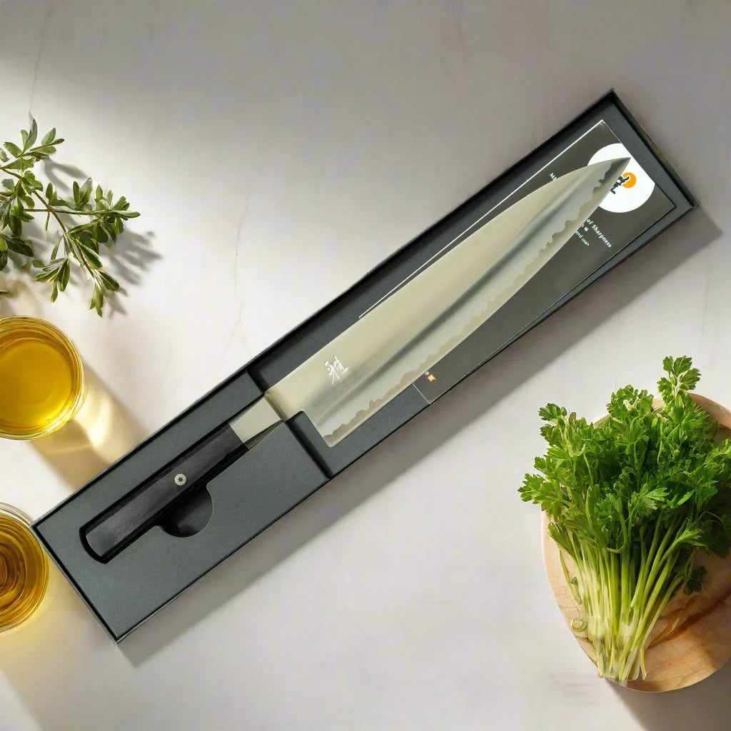 MIYABI 4000 FC 9.5-Inch Gyutoh Knife – Black Handle 