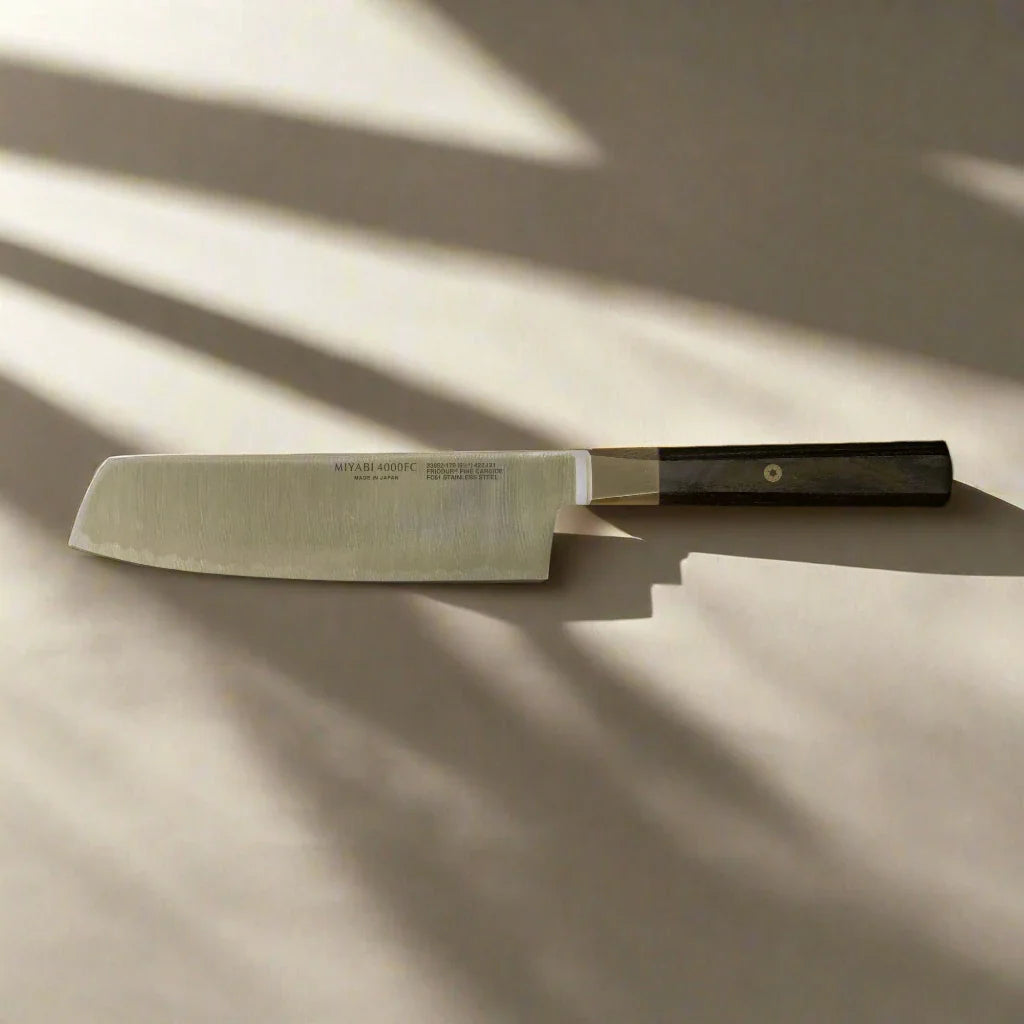 MIYABI 4000 FC 6.5-Inch Nakiri Knife – Black Handle 