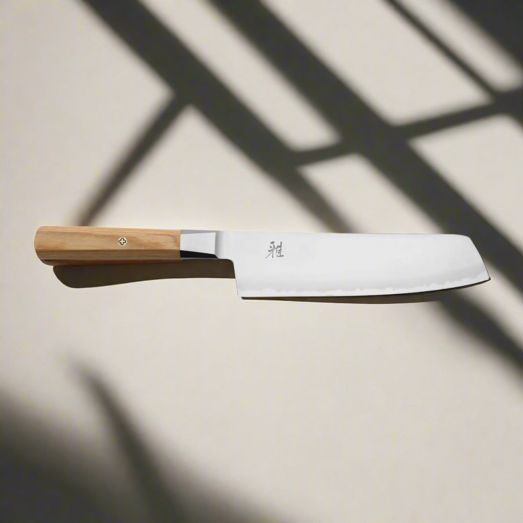 MIYABI 4000 FCV2 KOYA 6.5-Inch Nakiri Knife – Beige Handle 