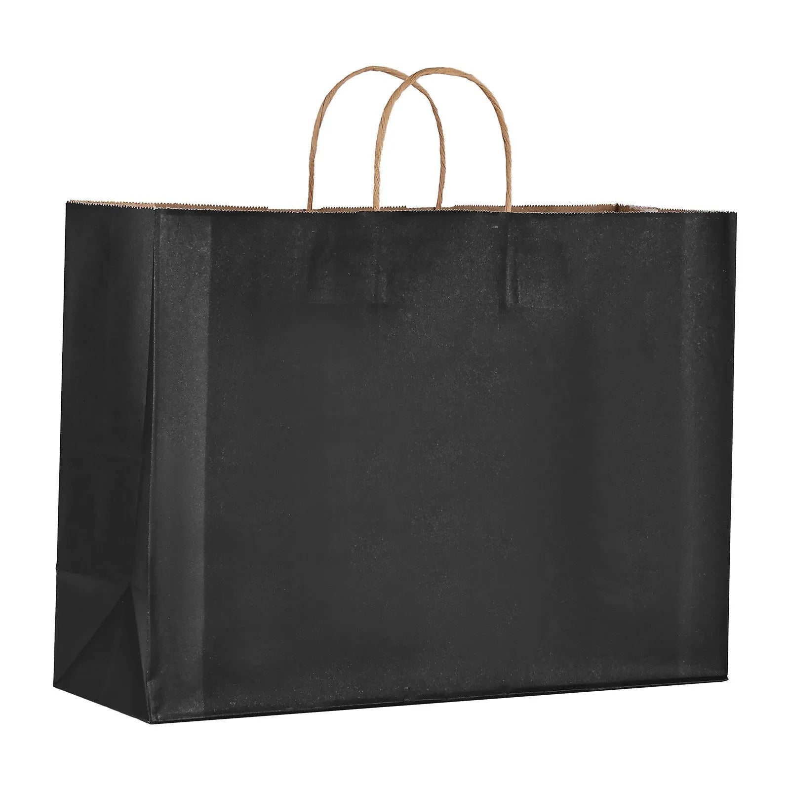 VEVOR Kraft Paper Bags with Handles – 50/100Pcs, 16 x 6 x 12 in, Large Reusable & Recycled Grocery/Party Bags – White, Brown, Black 