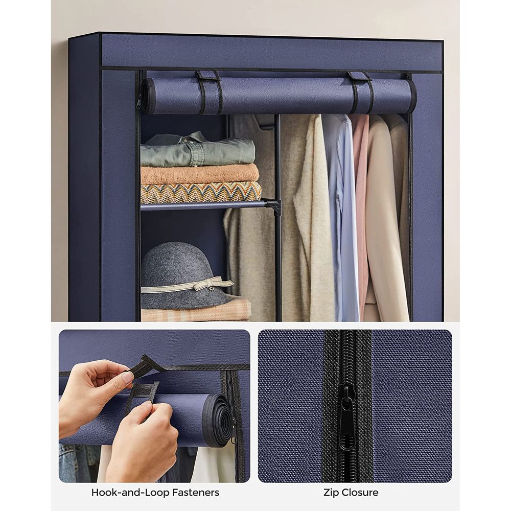SONGMICS Clothes Storage Organizer with 6 Shelves 