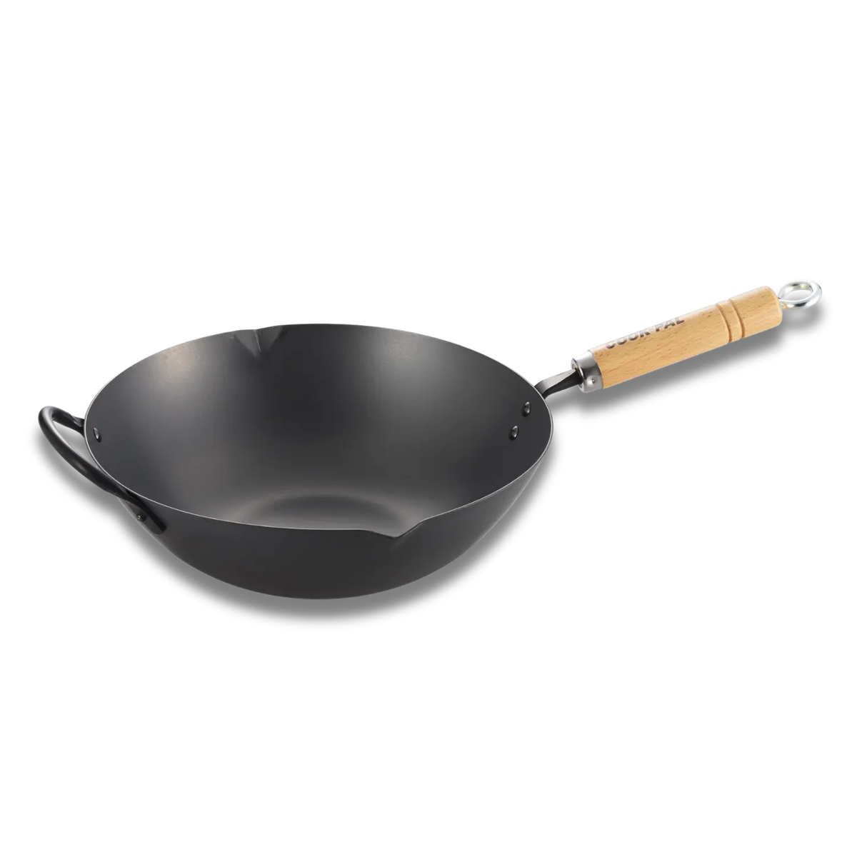 Yoshikawa Cook-Pal REN 33cm Nitrided Carbon Steel Wok