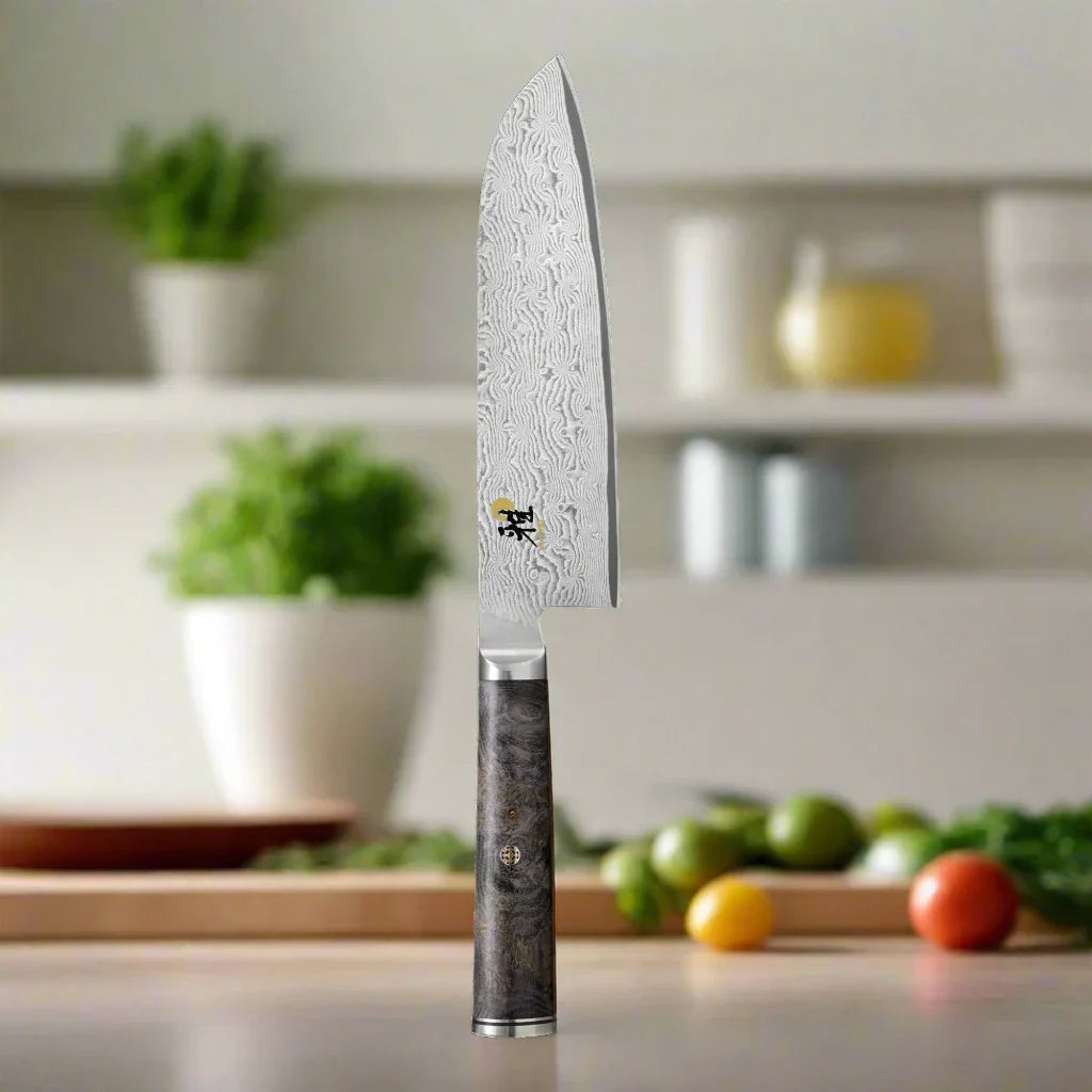 MIYABI 5000 MCD 67 7-Inch Santoku Knife – 132 Layers of Steel, HRC 66 