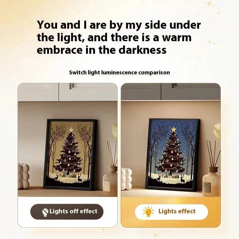 2024 New Luminous Christmas Tree Painting decorations Bluetooth Speaker integrated Gift Ideas 