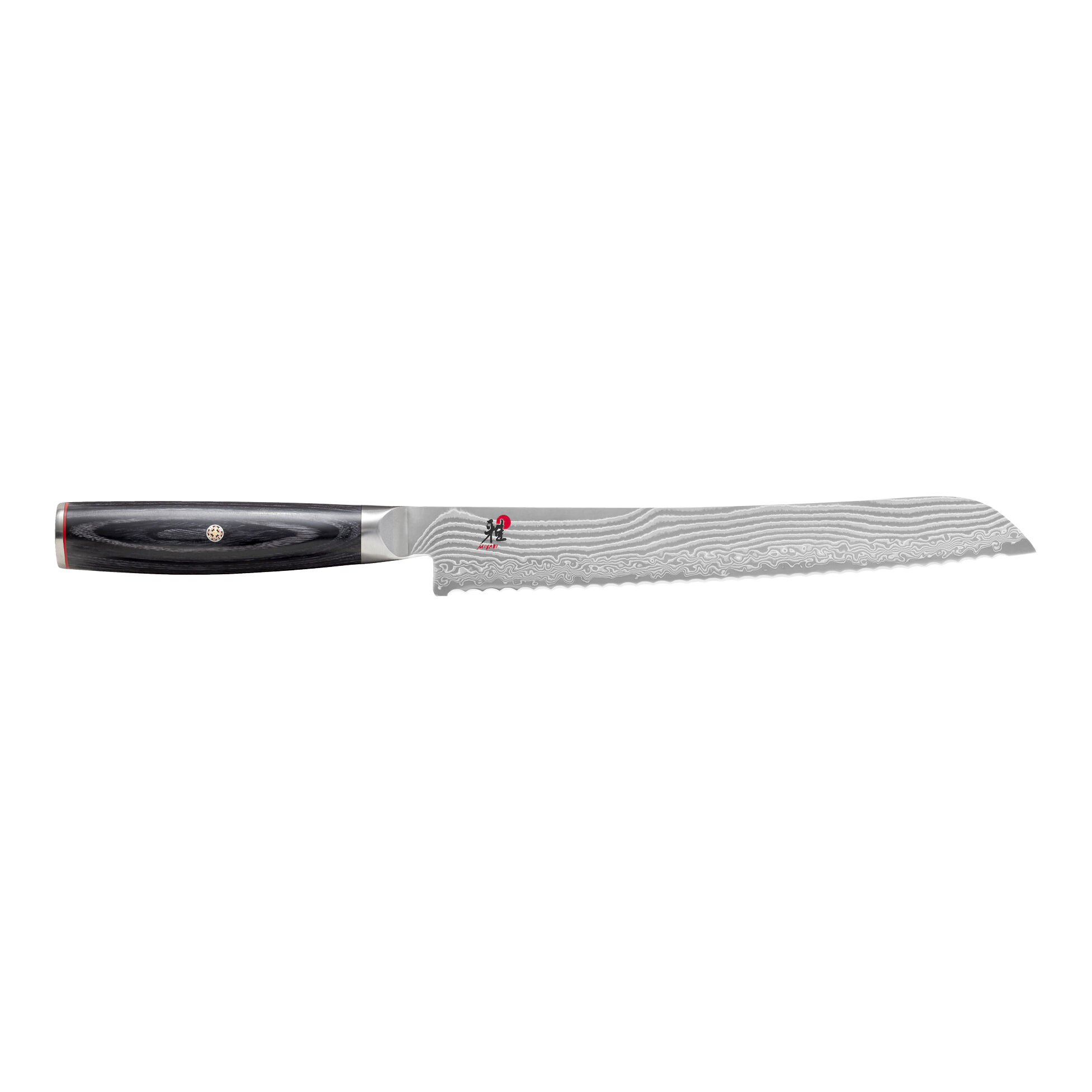 Miyabi Kaizen II 5000FCD 9.5″ Bread Knife – FC61 Core, 48‑Layer Damascus Steel 