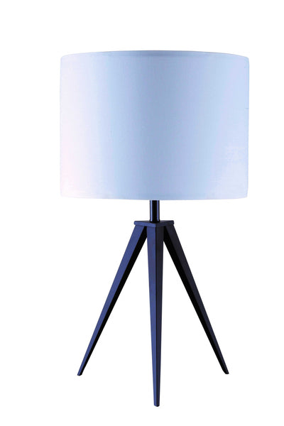 Contemporary Black Tripod Table Lamp 