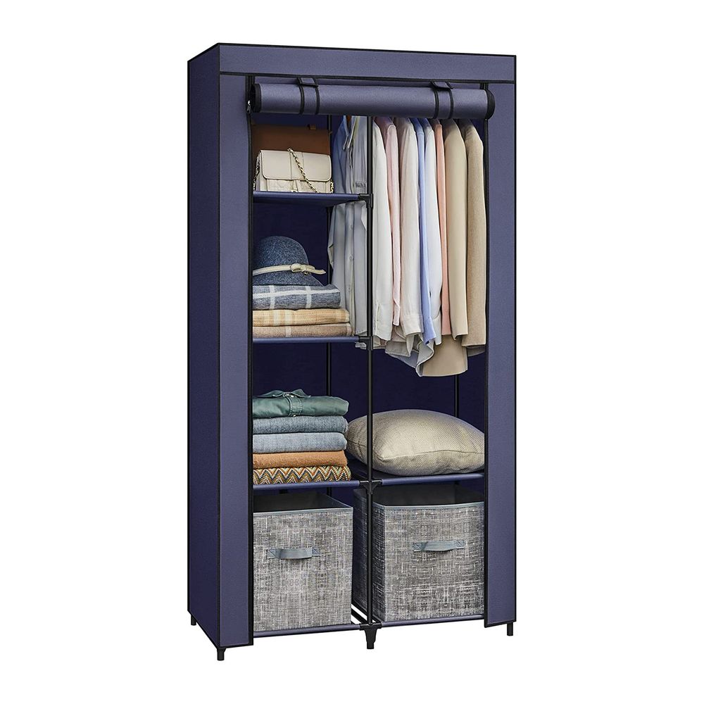 SONGMICS Clothes Storage Organizer with 6 Shelves 