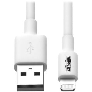 Tripp Lite 3ft Lightning USB Sync/Charge Cable for Apple Iphone / Ipad White 3' 