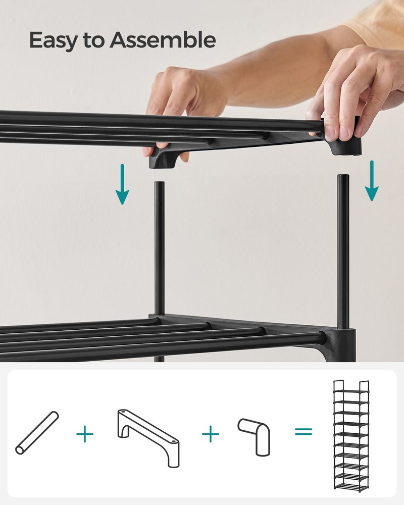 SONGMICS Metal Shoe Rack 
