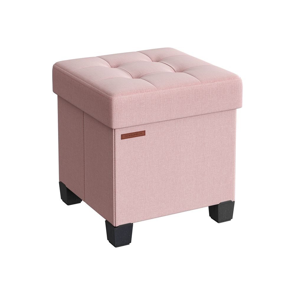 SONGMICS Small Ottoman Foot Rest with Legs 