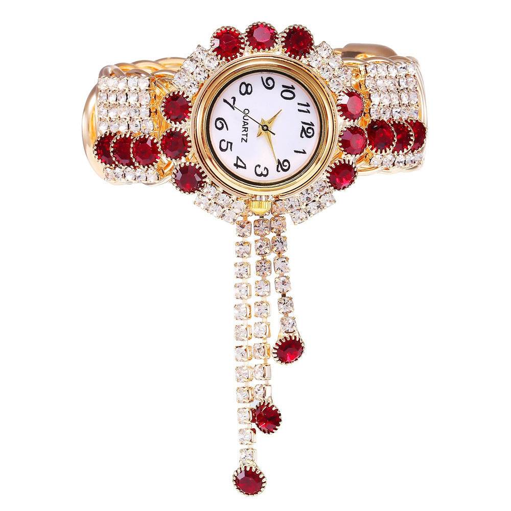 Ladies Fashion Rhinestone Bracelet Watch - Quartz 