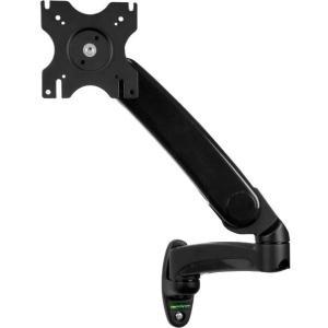 Single Wall Mount Monitor Arm, Gas-Spring, Full Motion Articulating, For VESA Mount Monitors up to 34" (19.8lb/9kg) 
