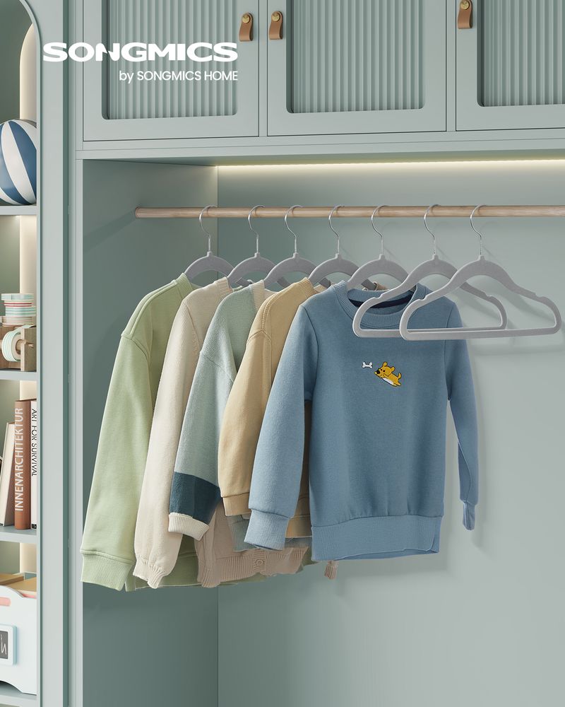 SONGMICS Kids Hangers for Closet 