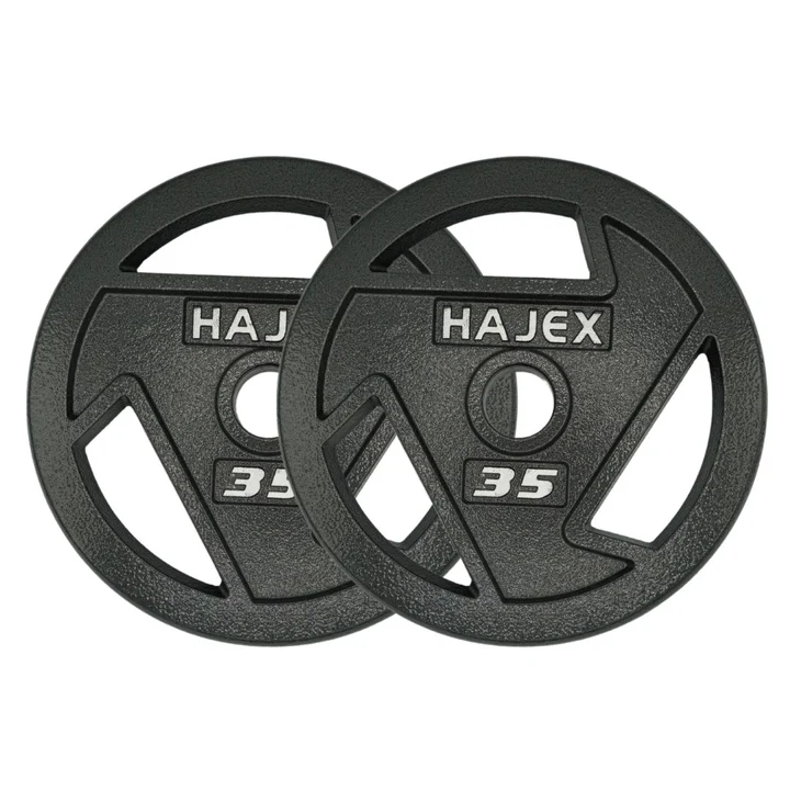 HAJEX Tri Grip Cast Iron Weight Plates 