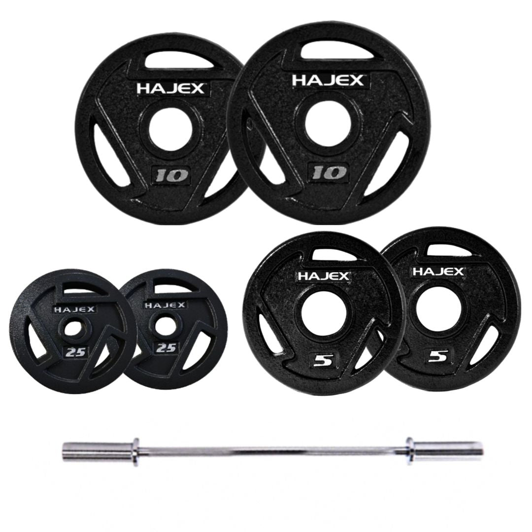 HAJEX Tri Grip Cast Iron Weight Plates 