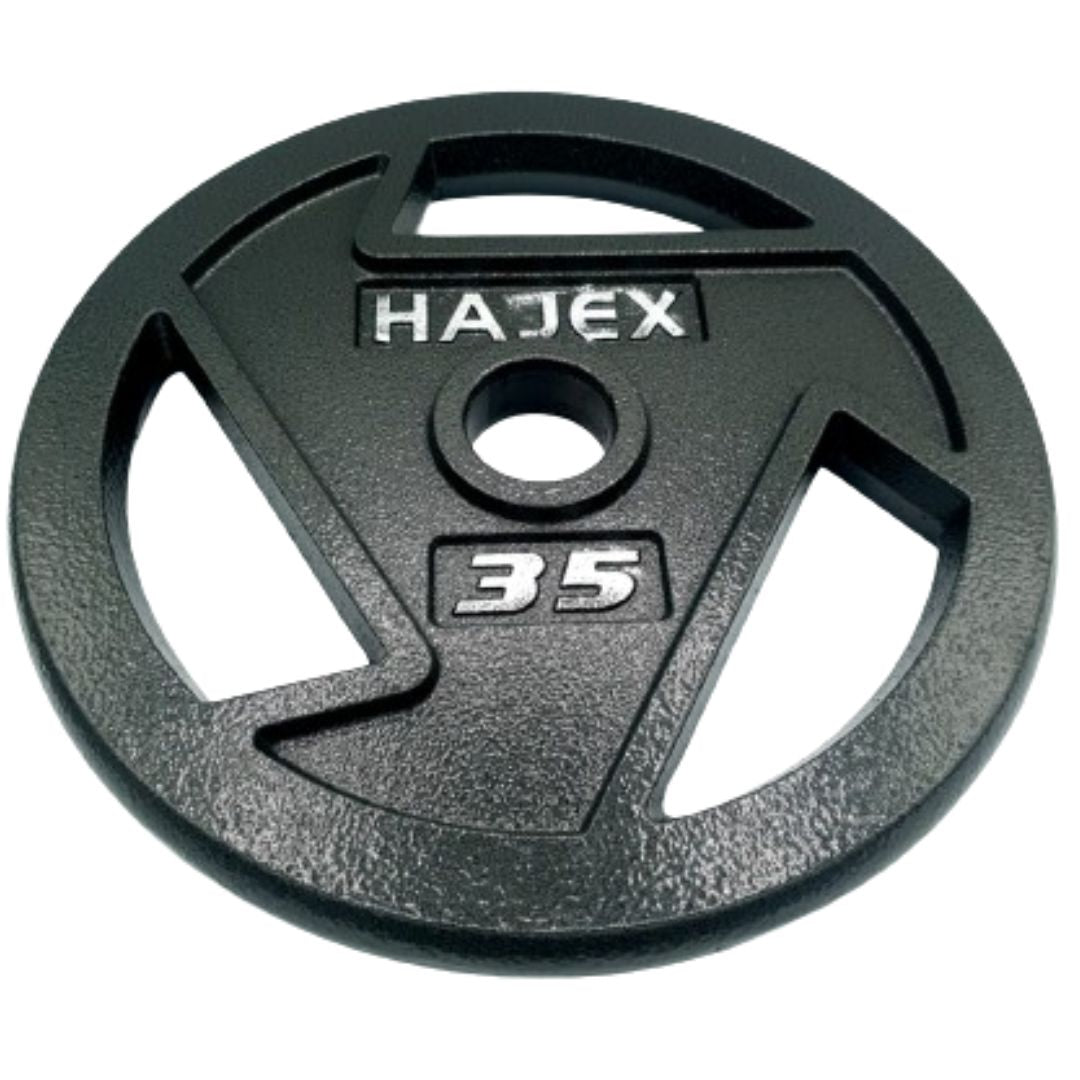 HAJEX Tri Grip Cast Iron Weight Plates 