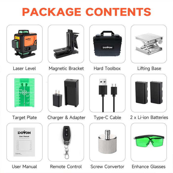 360 Laser Level 16 Lines- Dovoh P4-360G