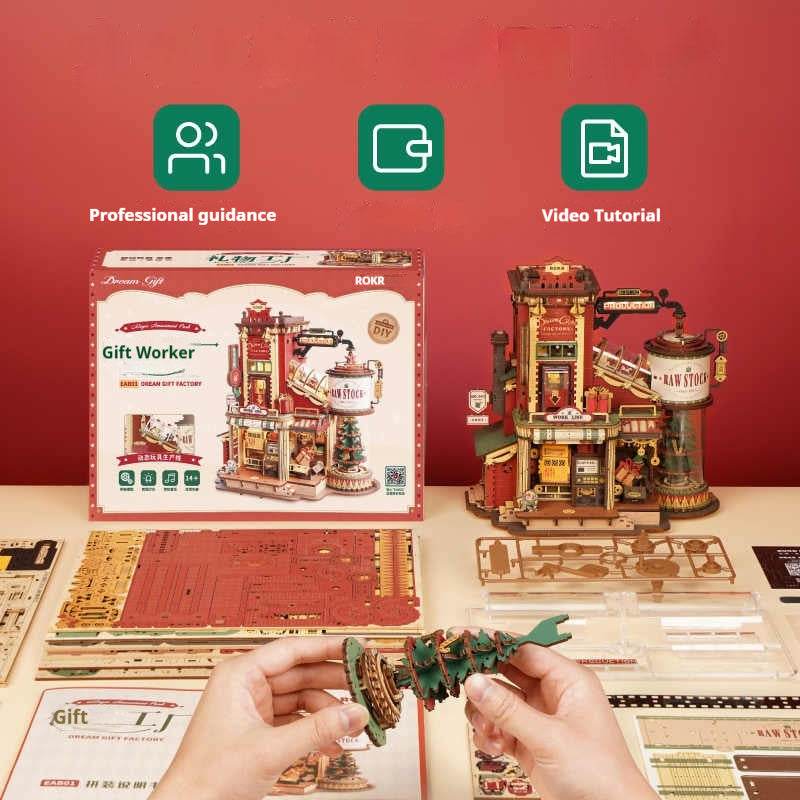 3D Puzzle Wooden Assembly Block Toy 