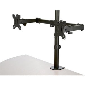 Desk Mount Dual Monitor Arm, Ergonomic VESA Compatible Mount for up to 32" (17.6lb/8kg) Display, Clamp/Grommet, Articulating