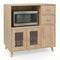 36 Inch Sideboard Buffet Cabinet with Open Compartment-Natural