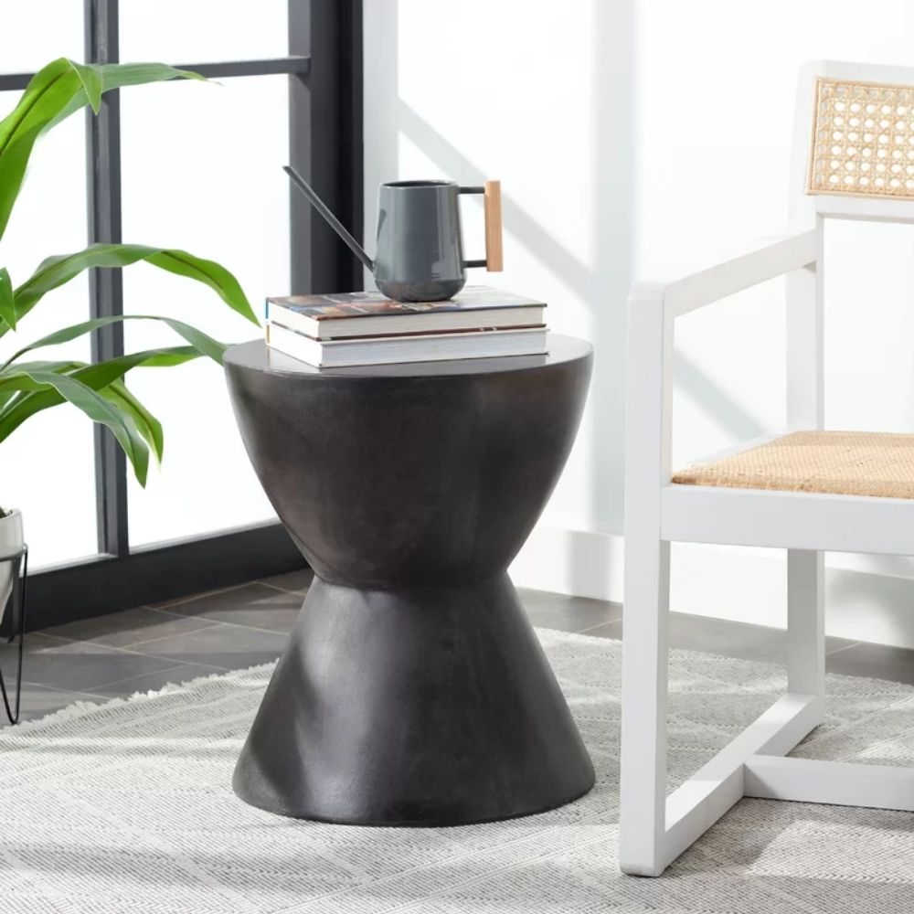 Roger Concrete Terrazzo Mid-Century End Table 