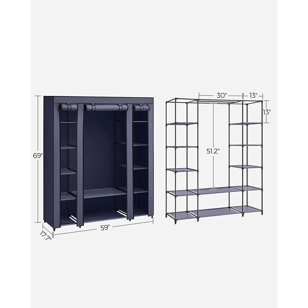 SONGMICS Portable Closet with Non-Woven Fabric Cover 