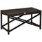 Outsunny Mixed Brown Wicker Patio End Table Outdoor Rattan Side Table with Sturdy Plastic Board Top for Porch Balcony