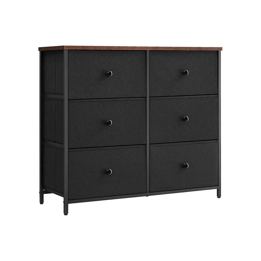 SONGMICS Closet Fabric Dresser with Metal Frame 