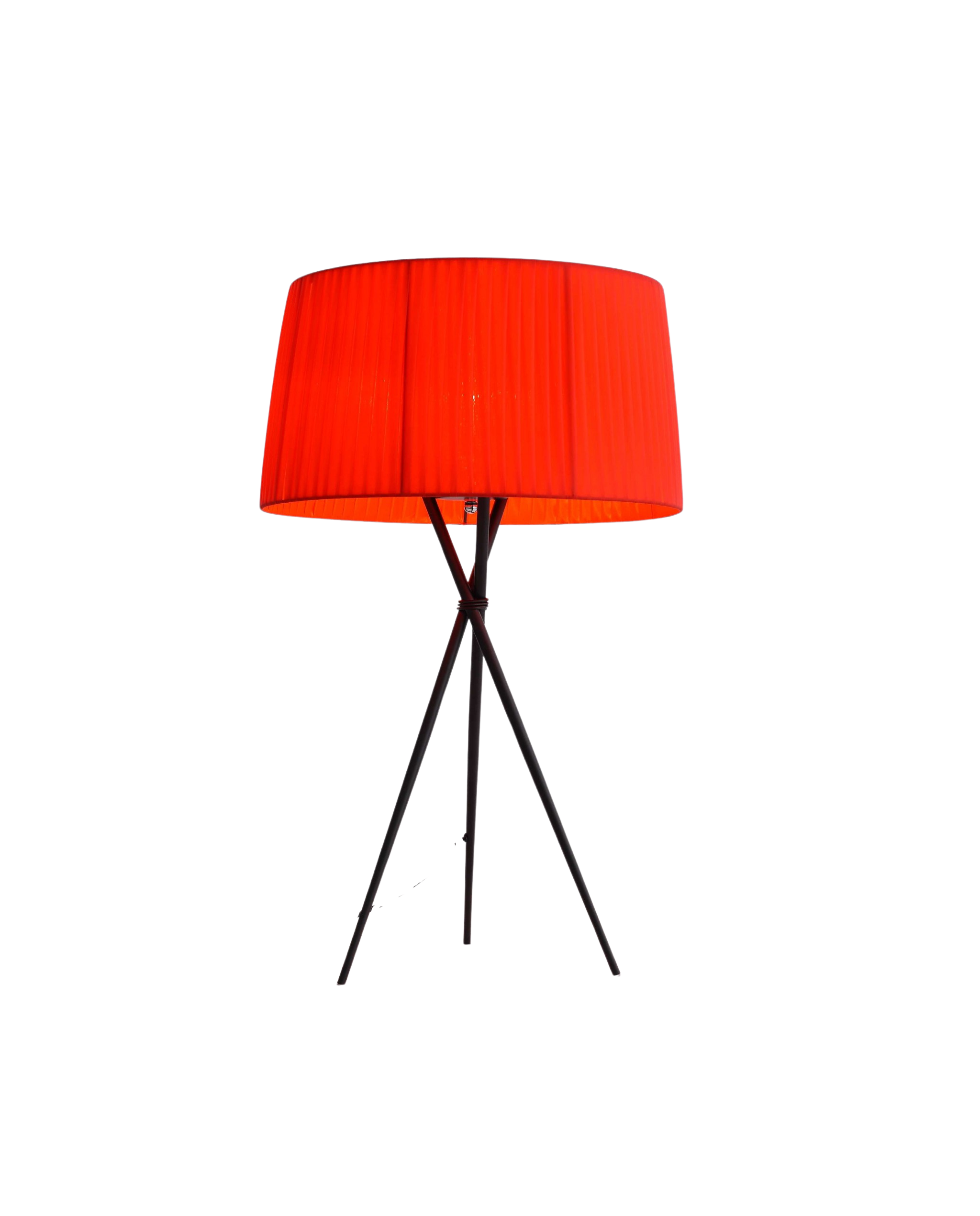 18 X 18 X 29.5 Red Carbon Steel Table Lamp